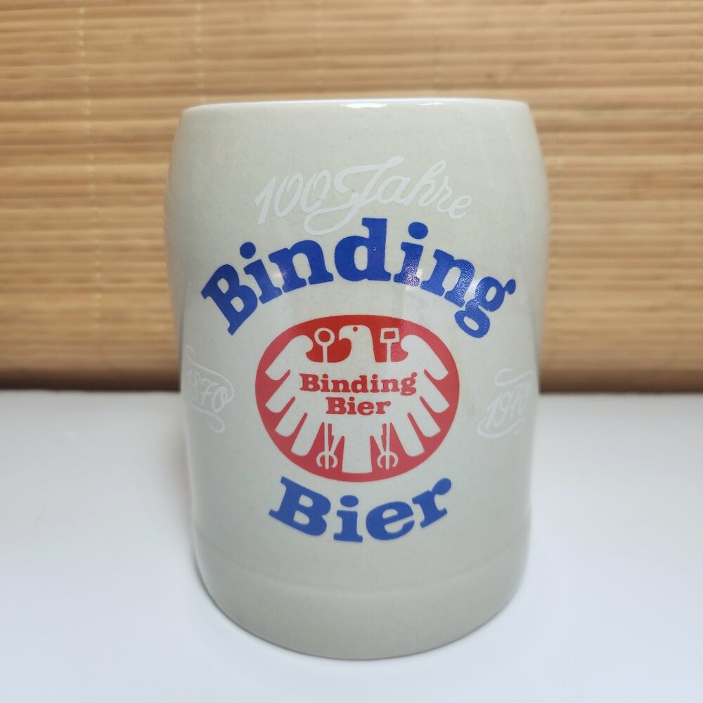 Beer Stein Binding Beer German Mug 100 Year Anniversary Stoneware